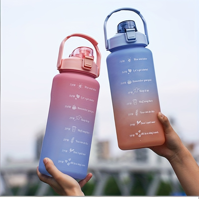 Large Capacity Water Bottle For Men Women, Portable Plastic Water Kettle  For Outdoor Sports Fitness - Temu