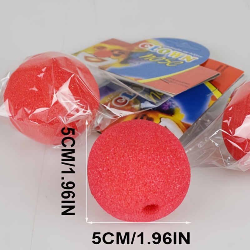 Make Party Unforgettable A Funny Big Red Sponge Clown Nose! - Temu
