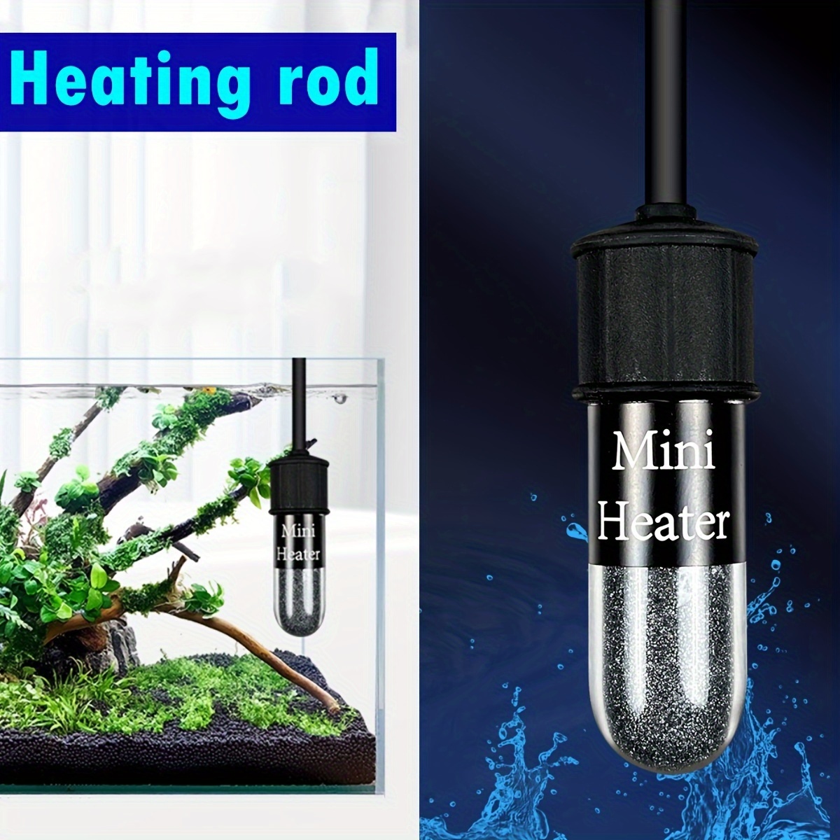 10W Mini Aquarium Fish Tank Heater USB Chauffe eau Tige De - Temu