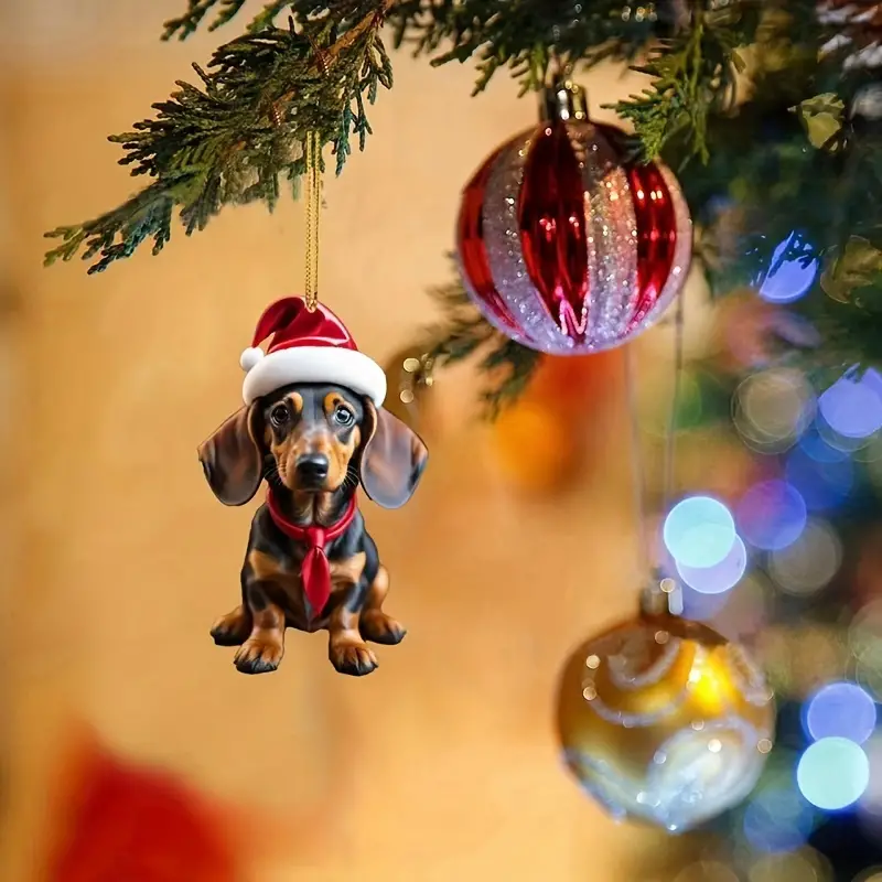 1 Stück Weihnachtlicher Niedlicher Hunde auto rückspiegel - Temu