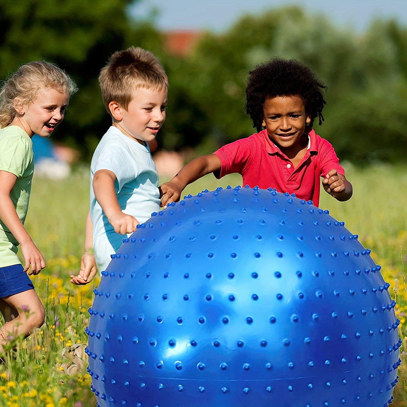 Large Sensory Massage Ball Kids Bouncy Exercise Ball - Temu