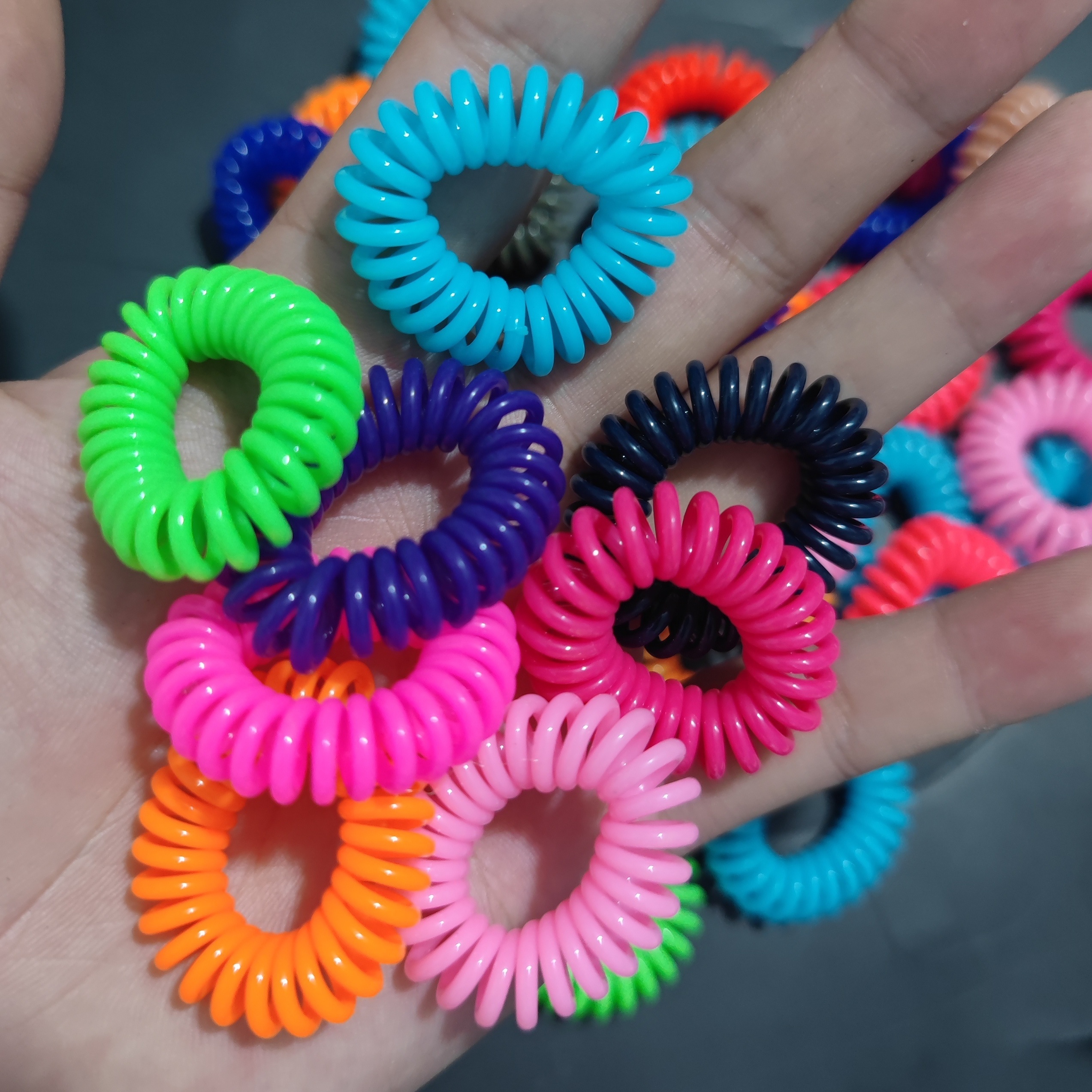 Spiral Hair Ties, 40PCS Hair Ties,Small Coil Hair Ties for Girls