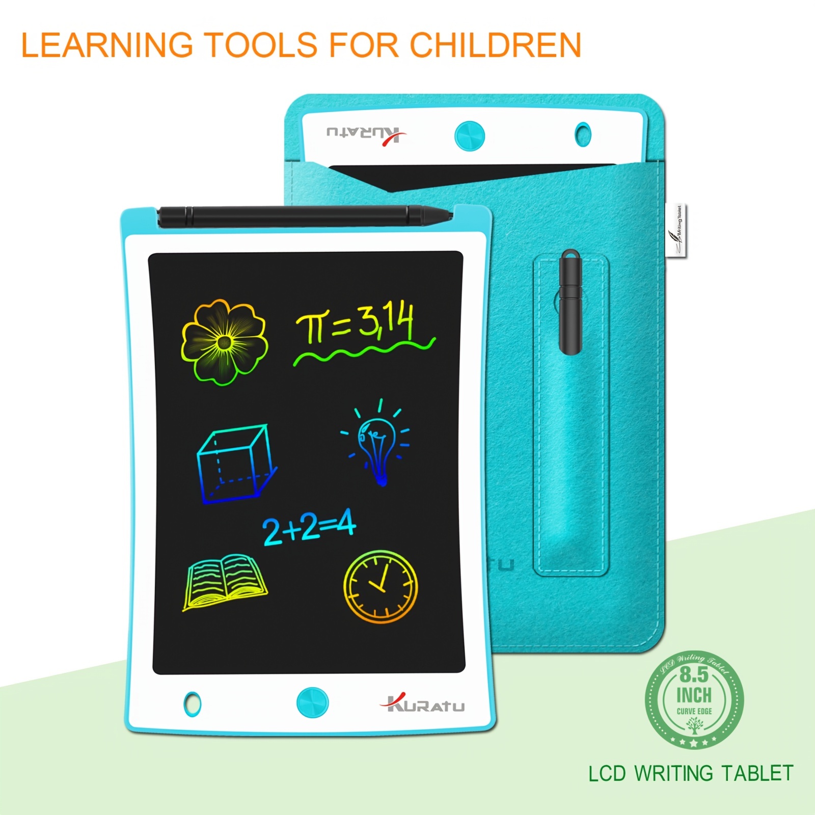 Colorful Lcd Writing Tablet Doodle Board Drawing Pad For - Temu