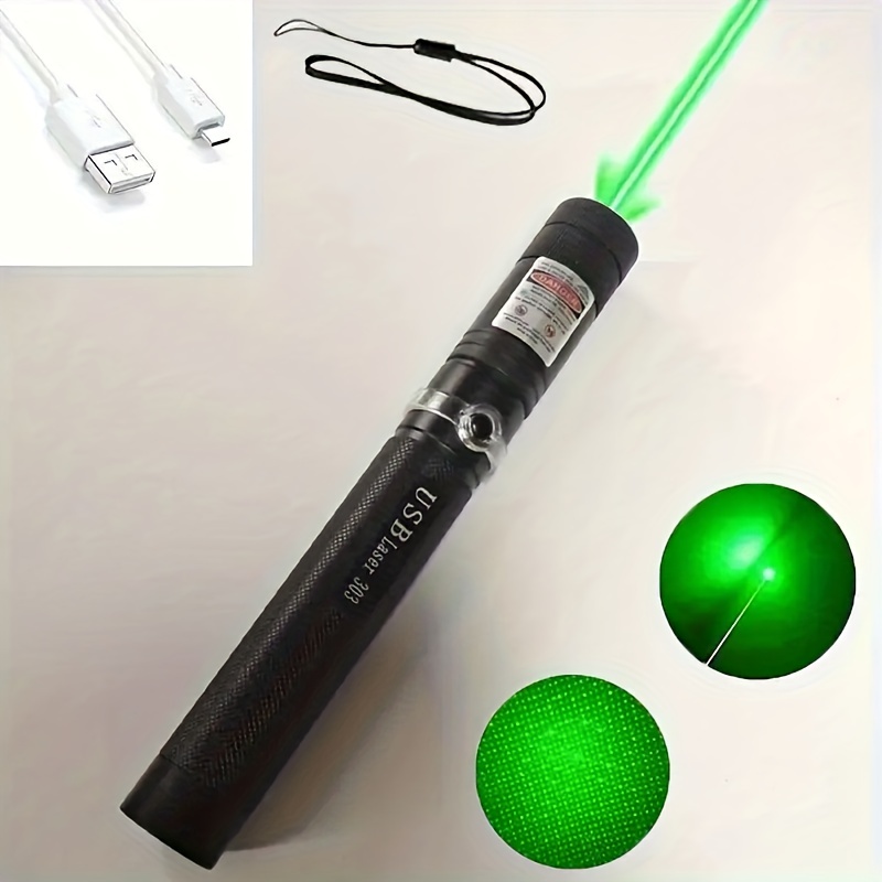 Green Laser Pointer Usb Charging Built in Battery Laser - Temu