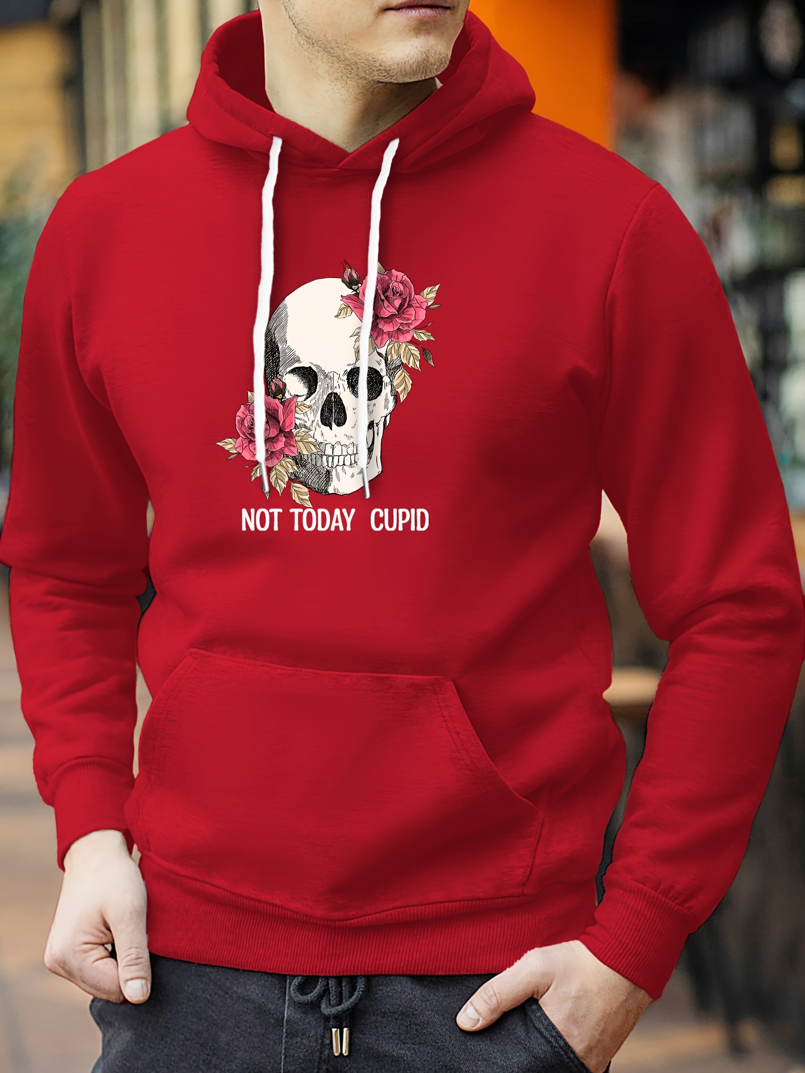 “Normal Isn’t Coming Back” Graphic Hoodie – Men’s Oversized Pullover Hooded Sweatshirt, Black, X-Large