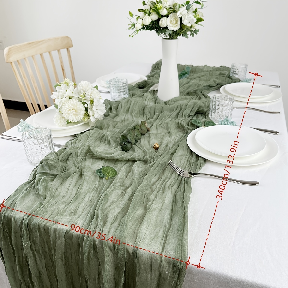 Gauze Cheesecloth Boho Wedding Cloth Napkins - Lofaris