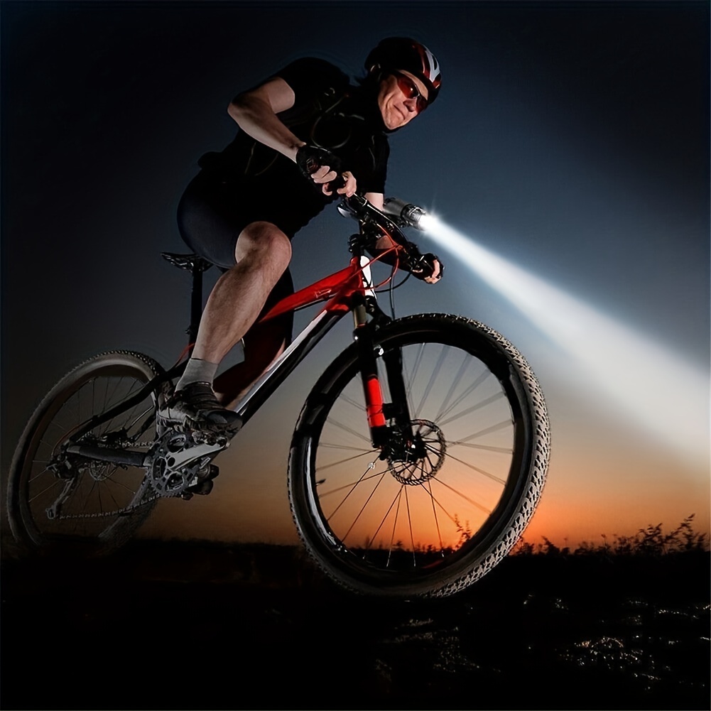 1 Stück/2 Stück 360° Drehbarer Fahrradhalterungsclip, LED-Taschenlampe,  U-förmiger Drehbarer Fahrradclip, Fahrradzubehör