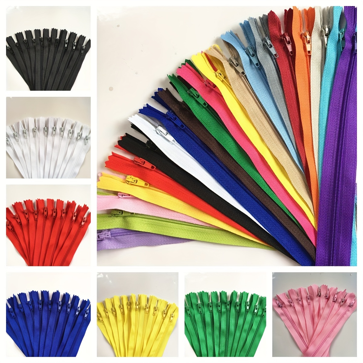 10pcs 20cm Nylon Coil Zippers for Tailor Sewing Crafts Nylon Zippers Bulk  40 Colors zipper slider pull sewing accessories - AliExpress