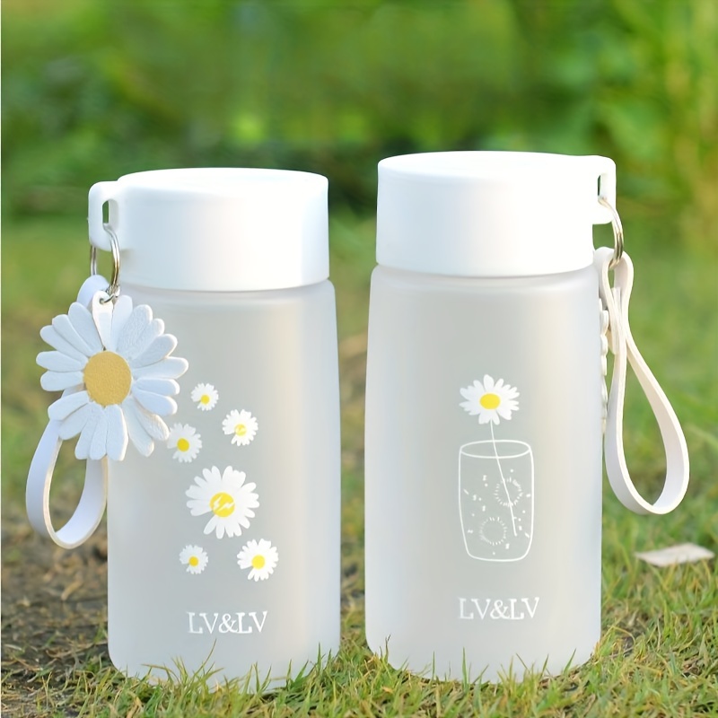 Daisy Plastic Water Bottles Bpa Free Creative Frosted Water - Temu