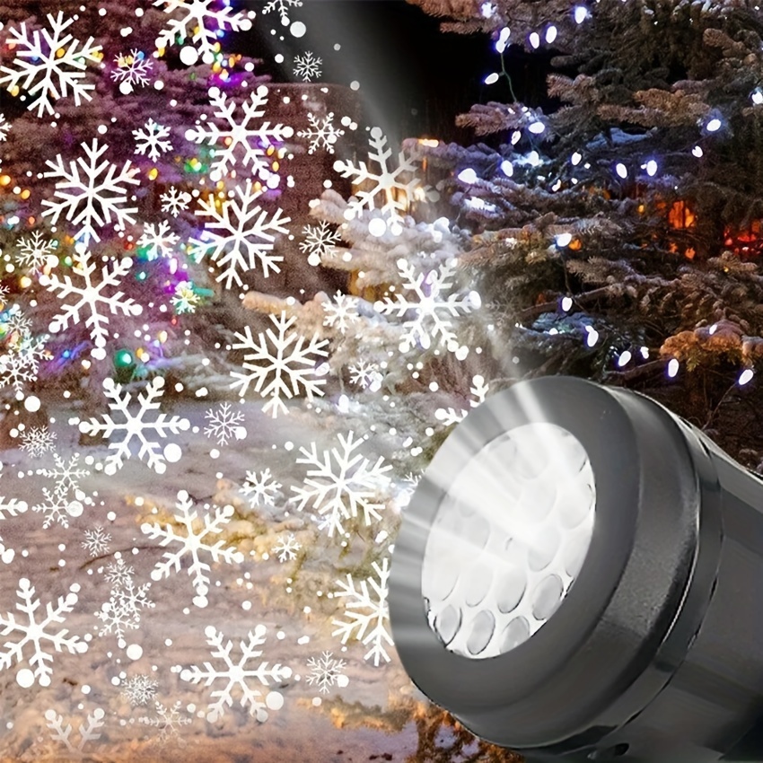  Christmas Snowfall Light Projector, LED Snow Lights