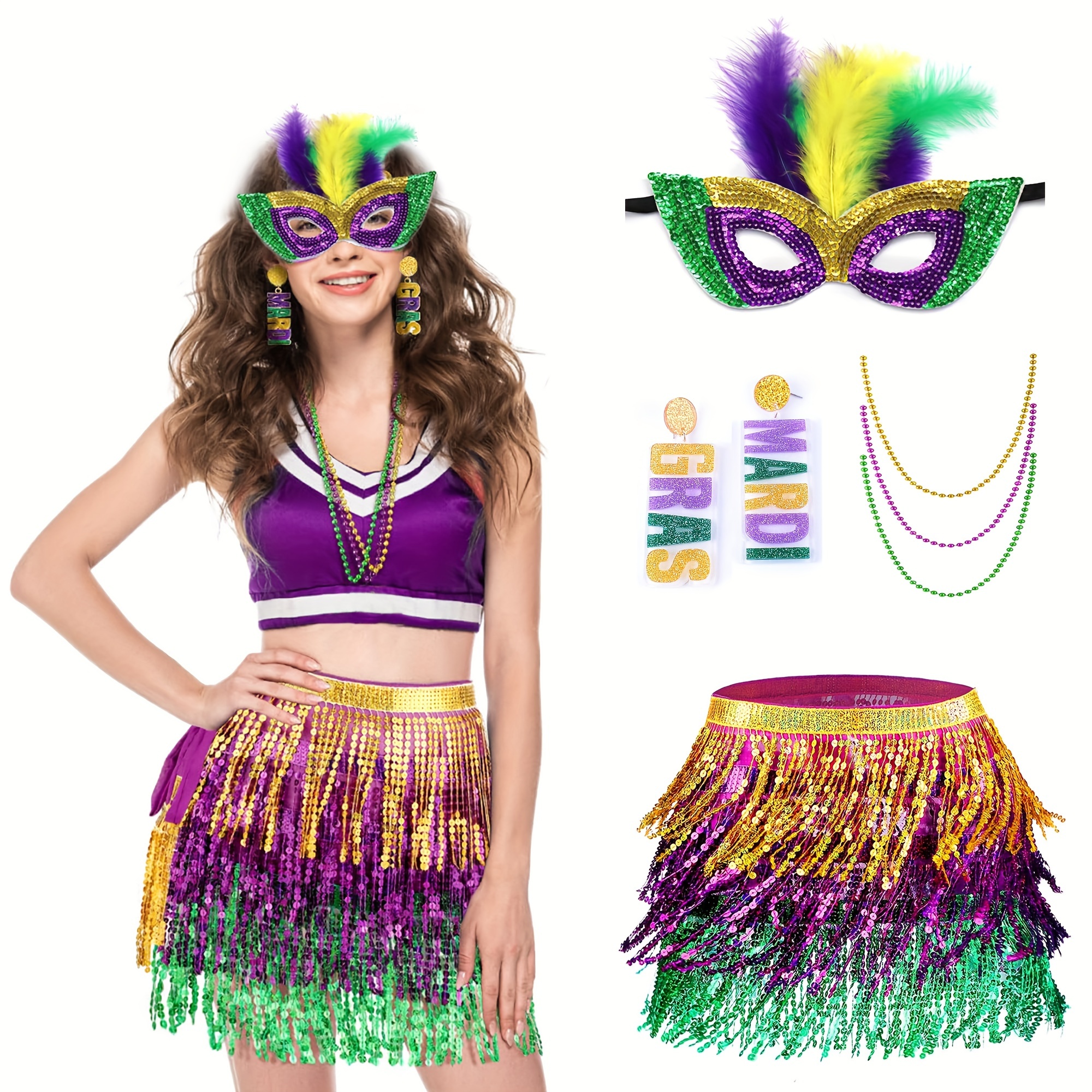 Mardi Gras Rave Style Costume 