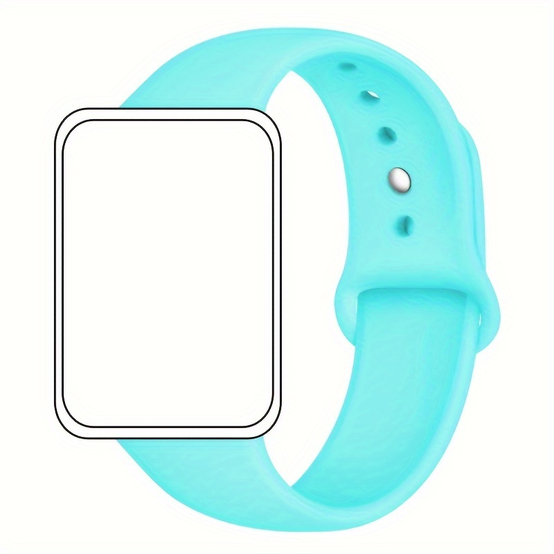 Set Di 3 Cinturini Per Smartwatch In Silicone Viola, Bianco E Blu