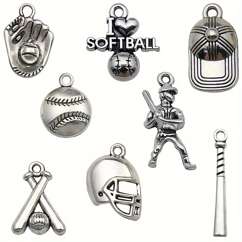 Lot Zinc Alloy Charms Antique Silver Color Cheerleading - Temu