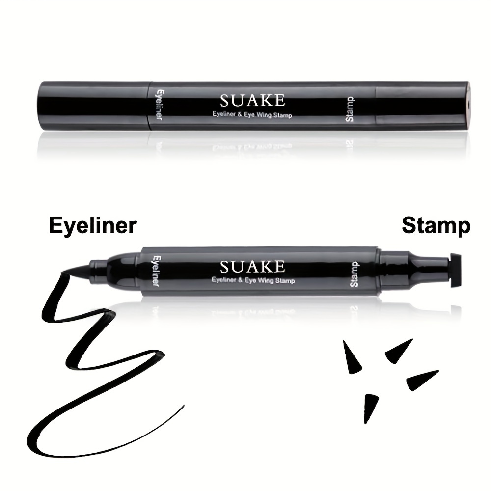 Double Head Eyeliner Eye Stamp Pen Cat Eye Liquid Stamp Wing Shapes Eyeliner Pen
