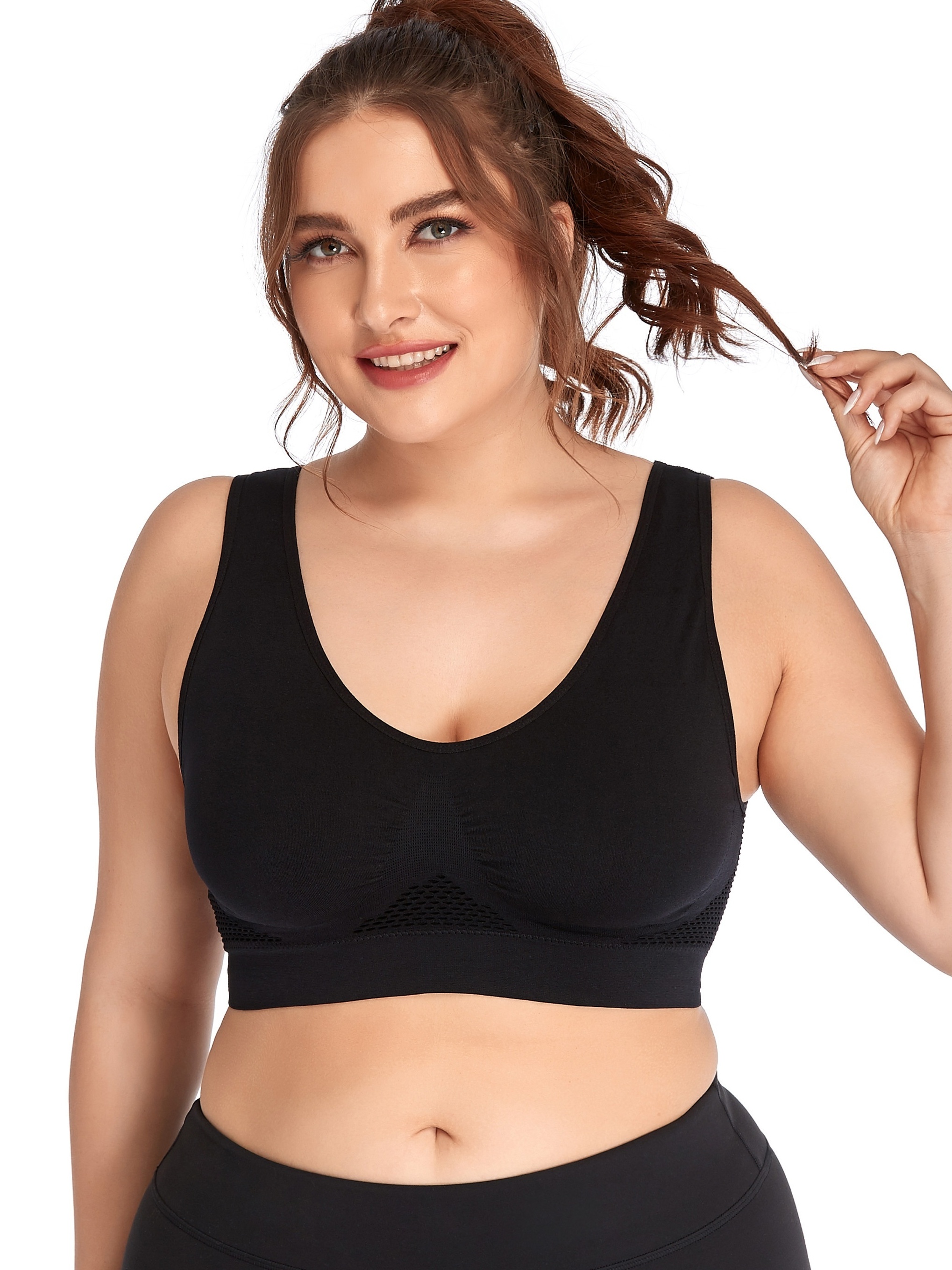 plus size workout sports bra