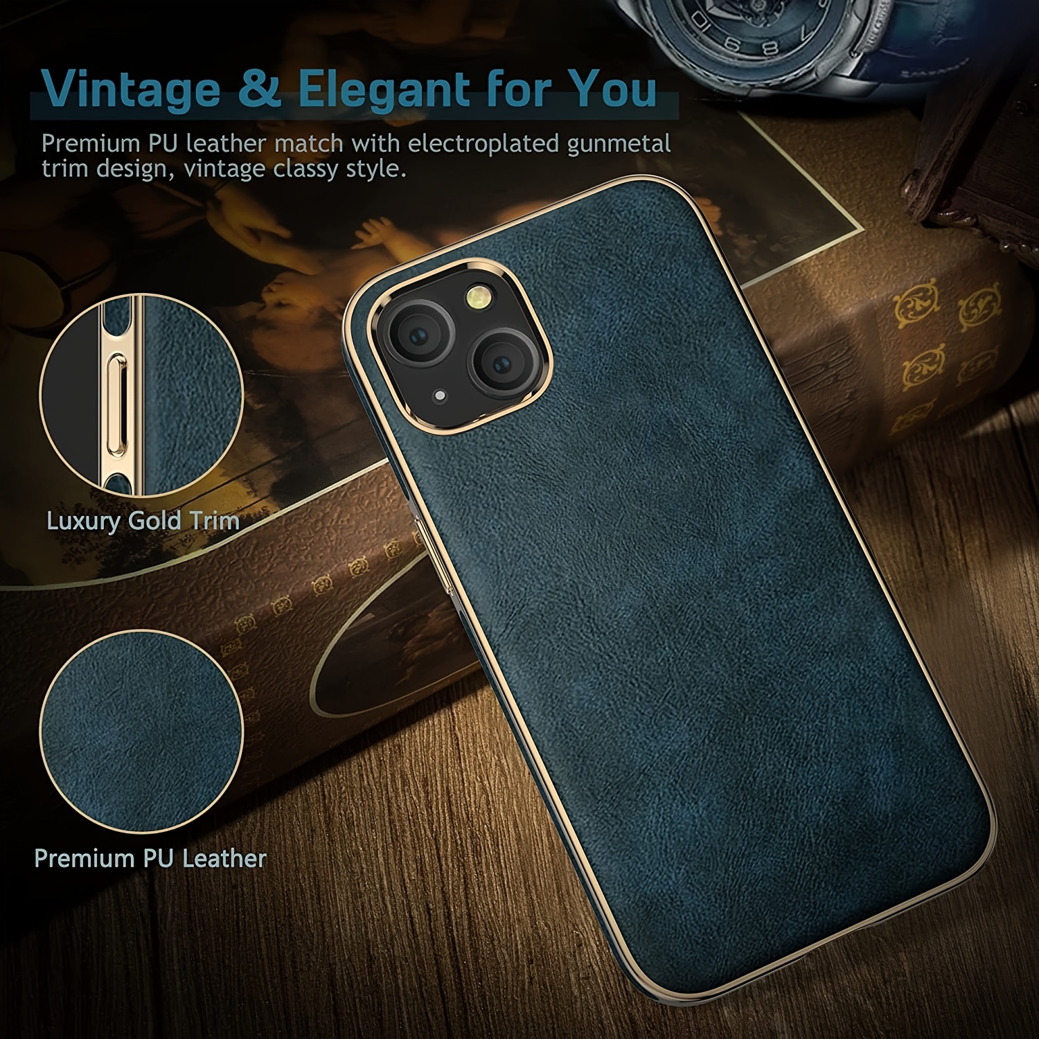  LOHASIC Magnetic Case for iPhone 14 Pro Max Leather