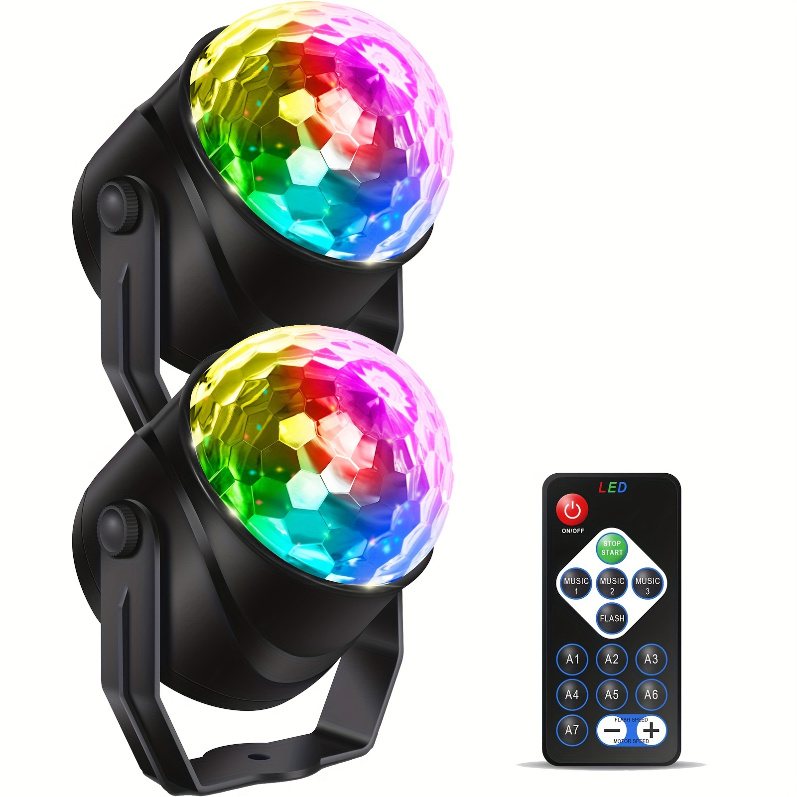 2 x LED USB Discokugel Lichteffekt DJ Party Bar Pubs RGB Bühnenbeleuchtung  Mini
