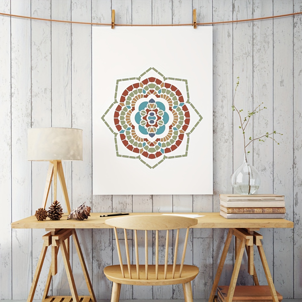 Mandala Large Walls Stencils Painting Furniture Decor Yoga