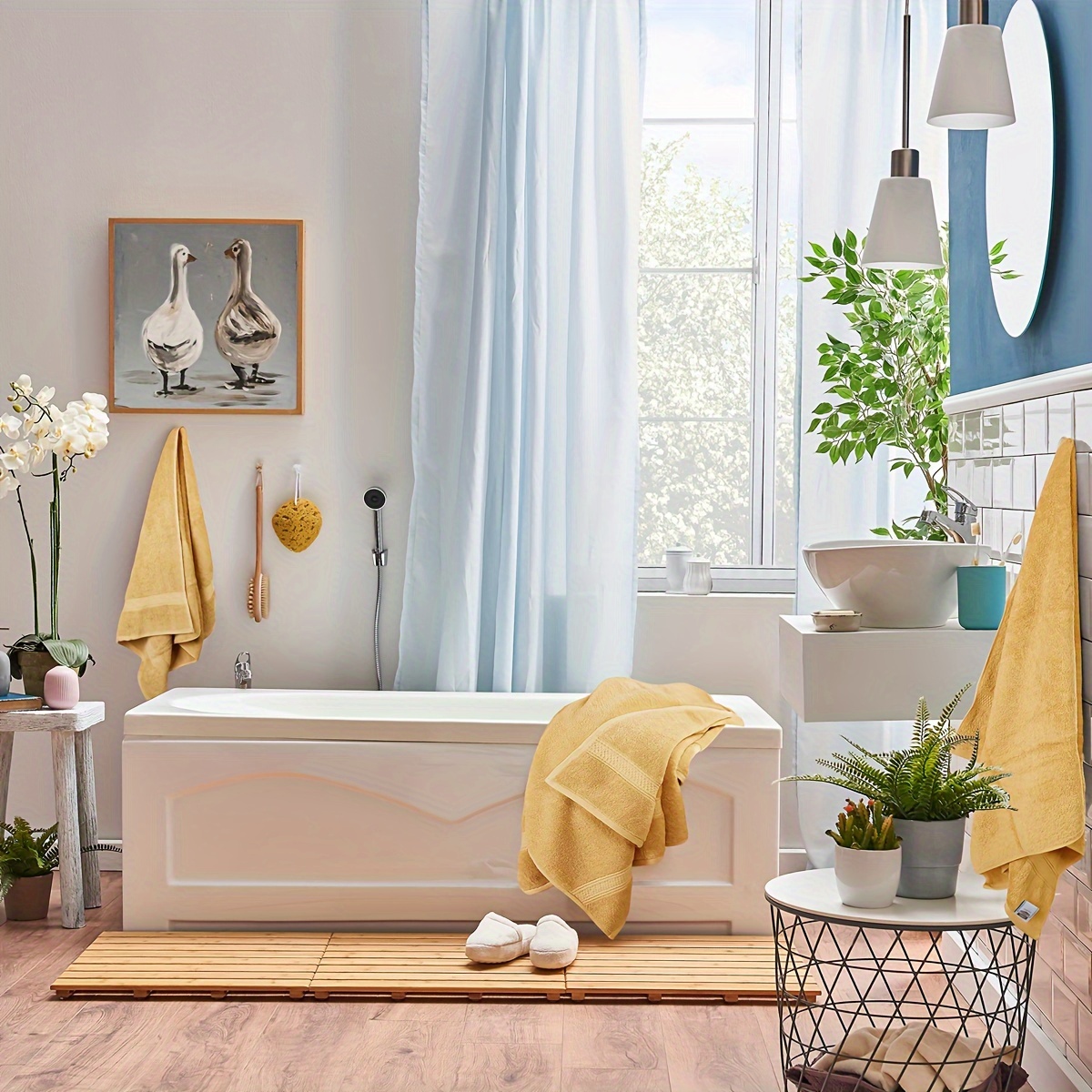 Solid Color Towels Set, Soft Absorbent Towel For Bathroom, 2 Bath Towels, 2  Hand Towels, 4 Washcloths, Bathroom Accessories - Temu