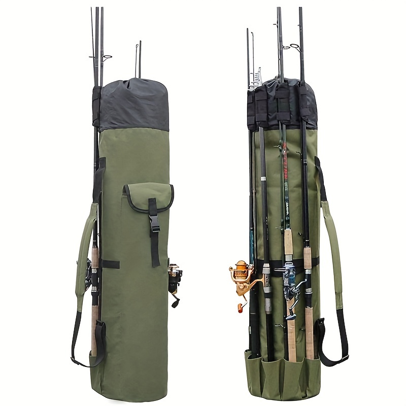 Cylindrical Multifunctional Fishing Rod Storage Bag - Temu Canada