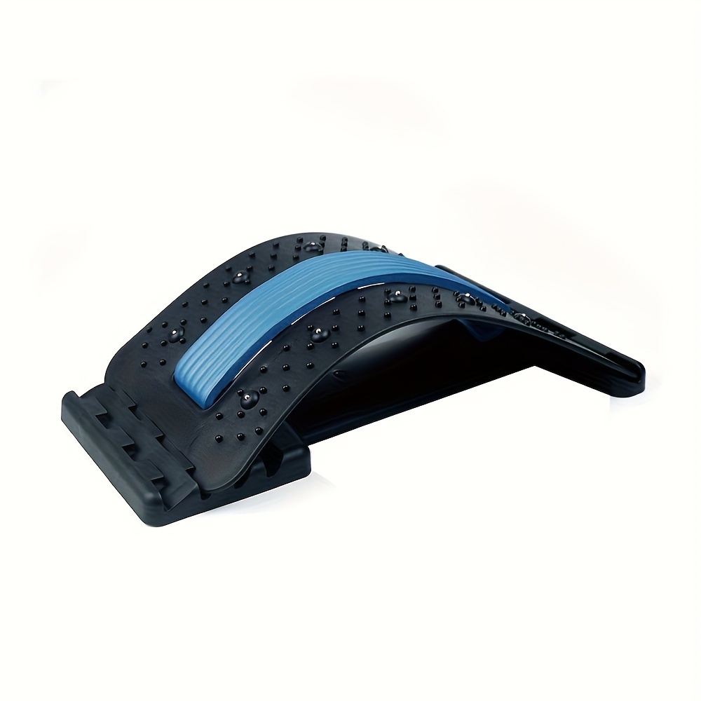 Lumbar Relief Back Stretcher Device Back Support Black+Blue in