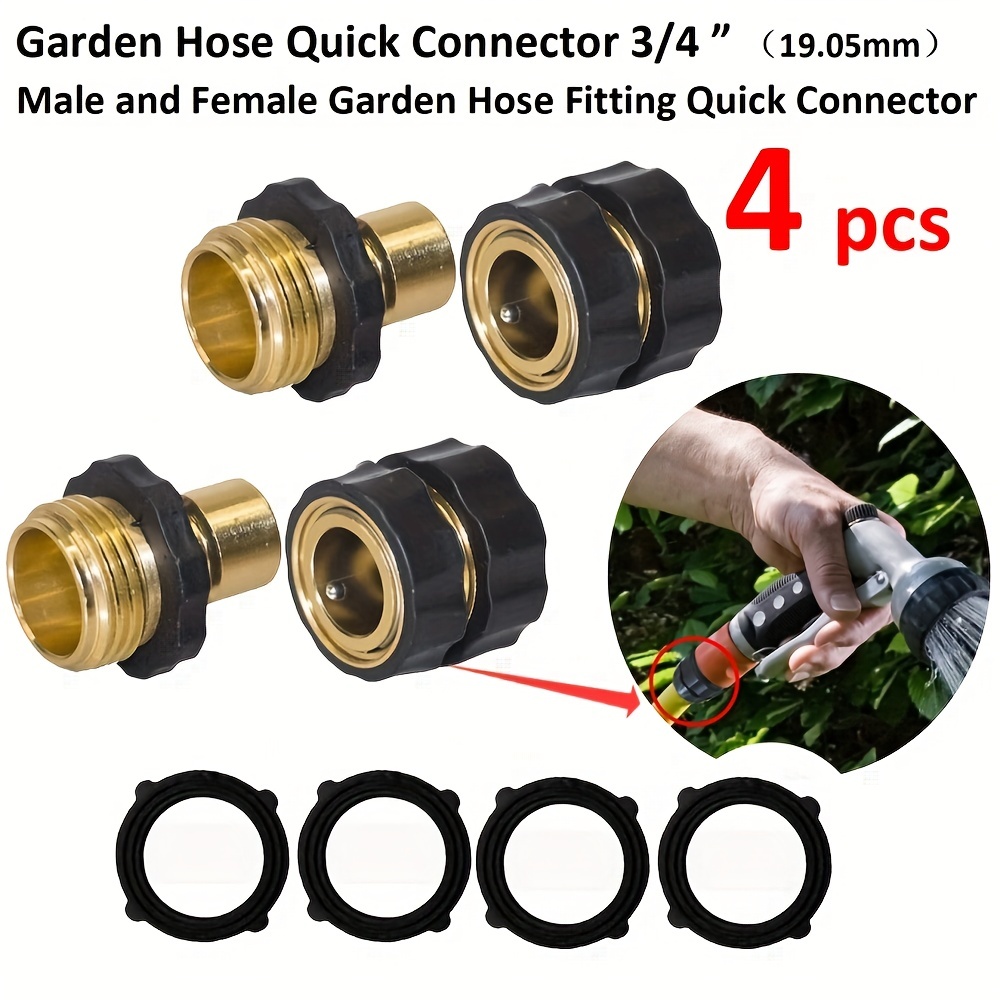 Aluminum Garden Hose Quick Connect Ght Water Hose Connectors - Temu