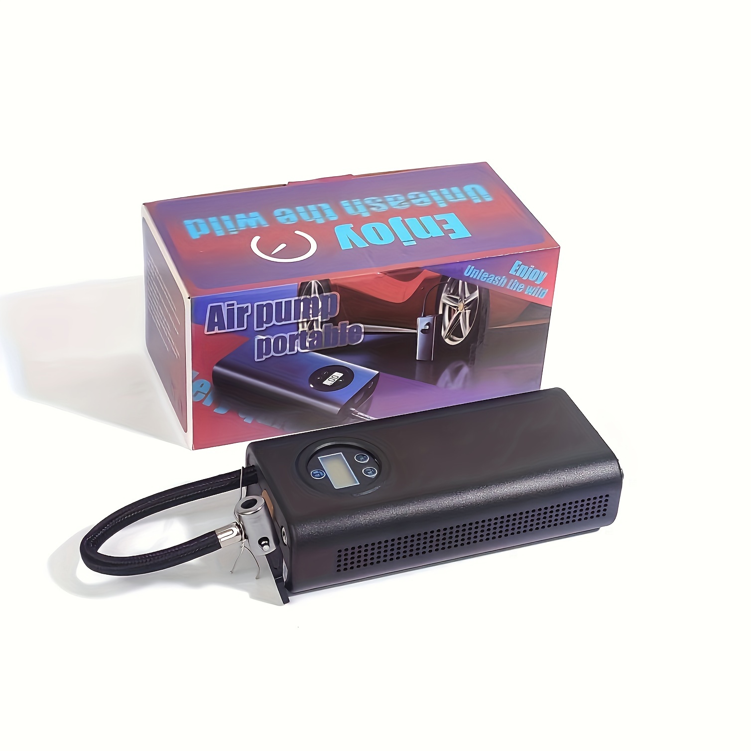 Mini compresseur d'air portatif gonfleur de pneu pompe portative USB  affichage de l'air