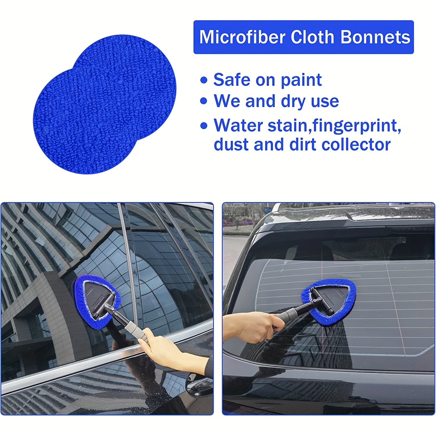 3Pcs Car Windshield Cleaning Brush Heavy-Duty Car Window Cleaner