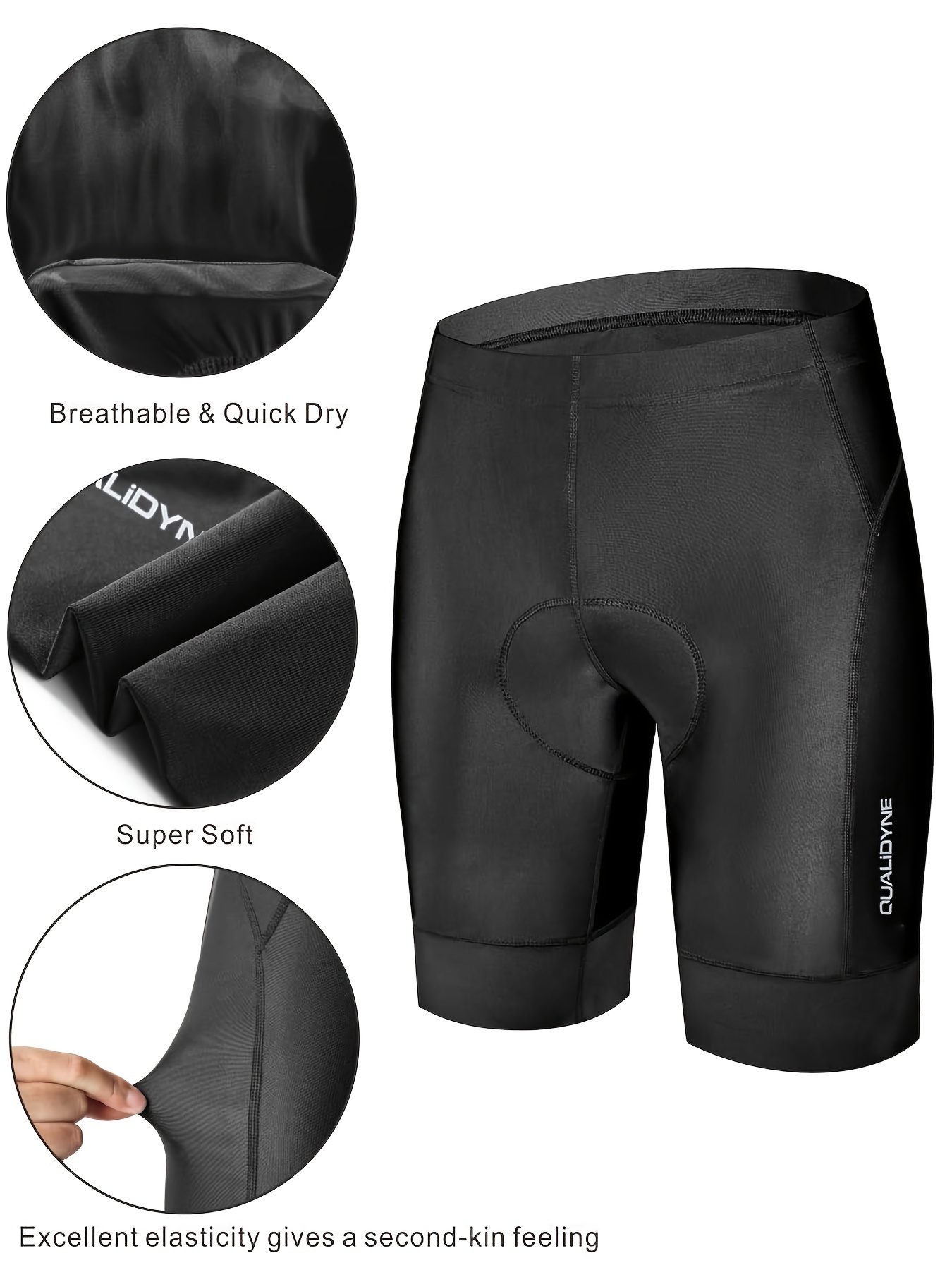 Men's Padded Cycling Shorts, Breathable Non Slip Pants For Outdoor Road  Bike Mountain Bike MTB