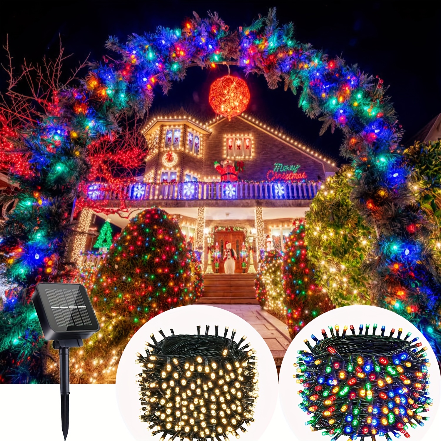 100/130/160leds String Lights Christmas Light Outdoor - Temu