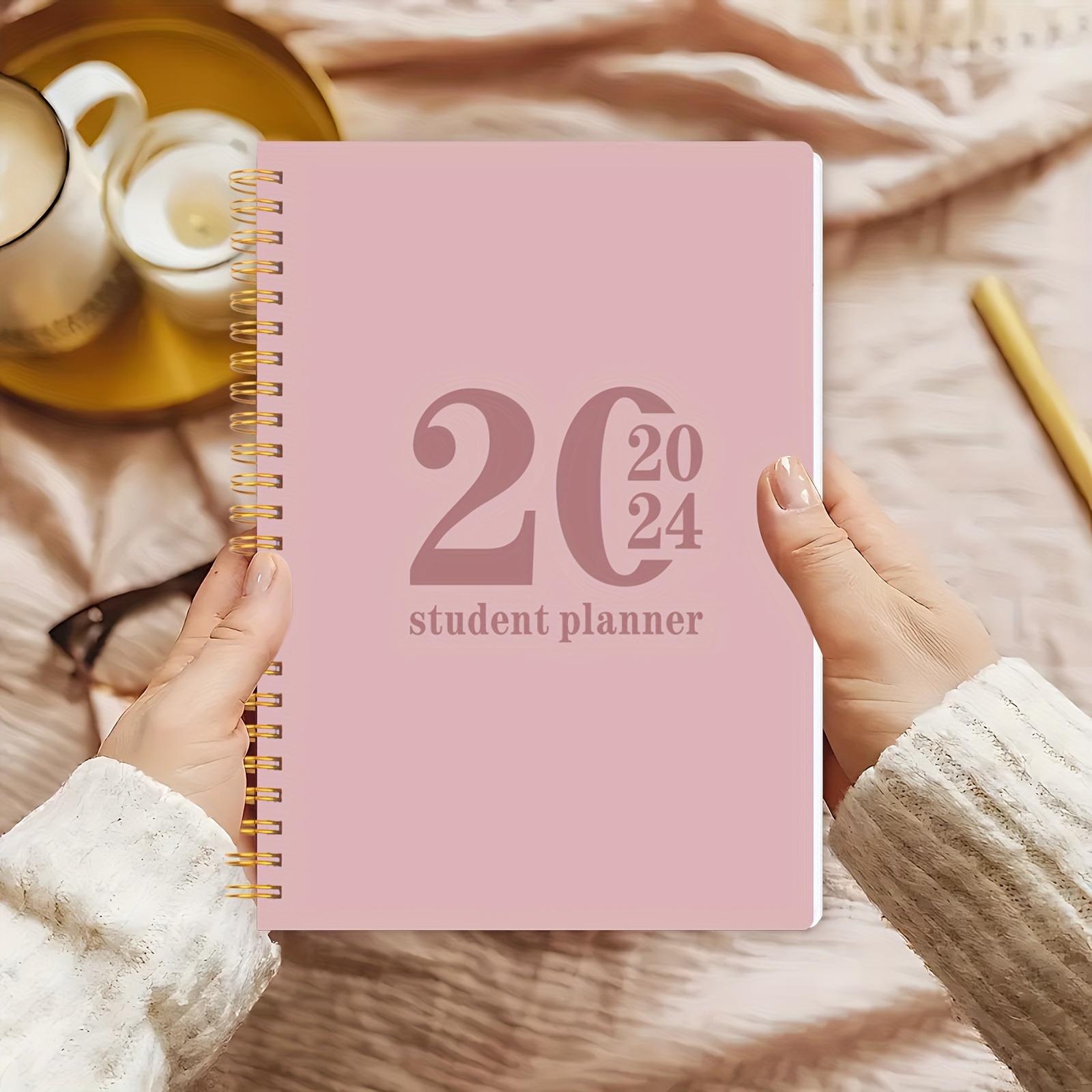 Planner 2024 Calendario Settimanale Mensile Spiral12 Mesi - Temu Switzerland