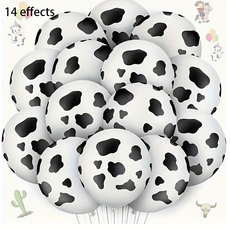 143pcs, Decoración De Fiesta Temática De Vaca Con Globos De Fiesta De 10  Pulgadas En Tonos Marrón Y Rosa Neutros Para Niños Y Niñas Vaqueros.  Suminist