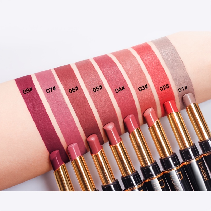 Long Lasting Lipstick & Liner Pen Waterproof Matte Duo