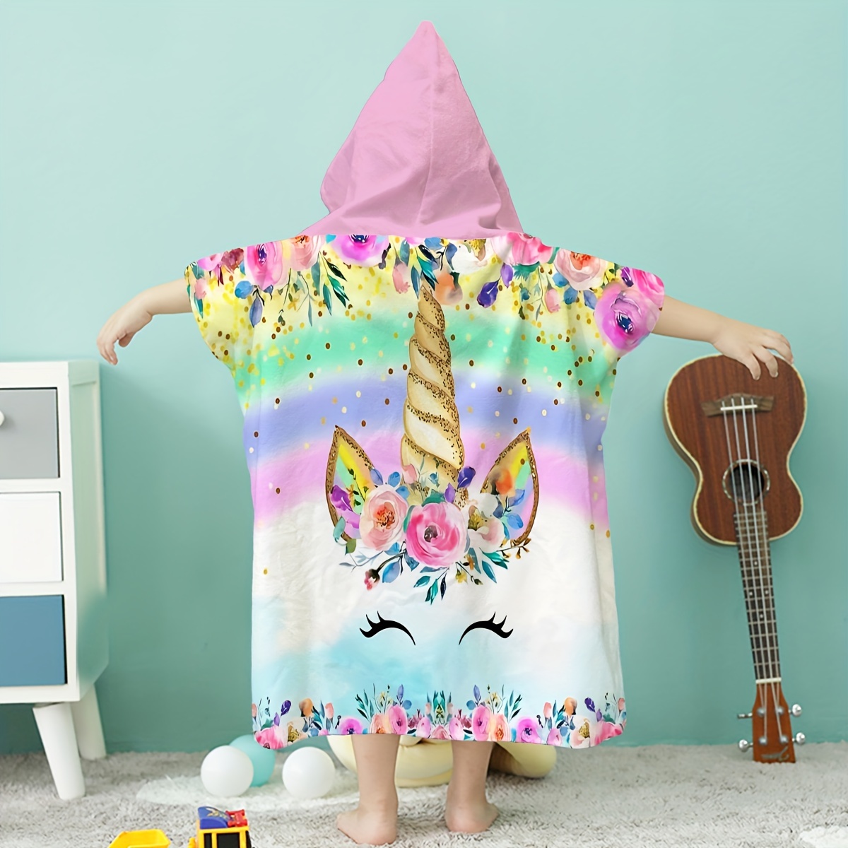 Unicorn discount poncho towel