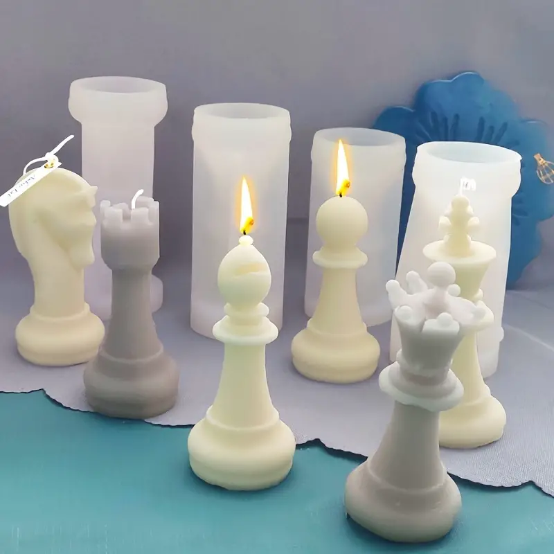 Diy Chess Pieces Plaster Ornament Diffuser Stone Mold