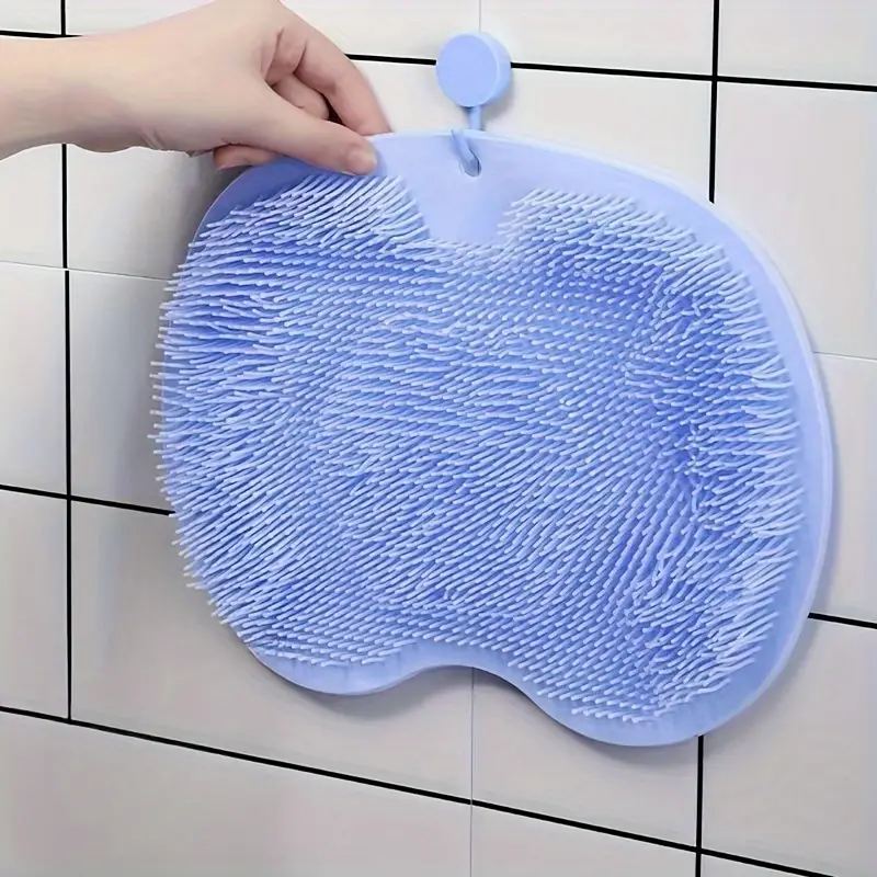 Shower Foot Scrubber Mat Hands Free Back Scrubber For Shower Wall Mounted  Bath Massage Pad Back Scrubber Back With Non Slip Suction Cups Foot Cleaner  For Men Women - Temu