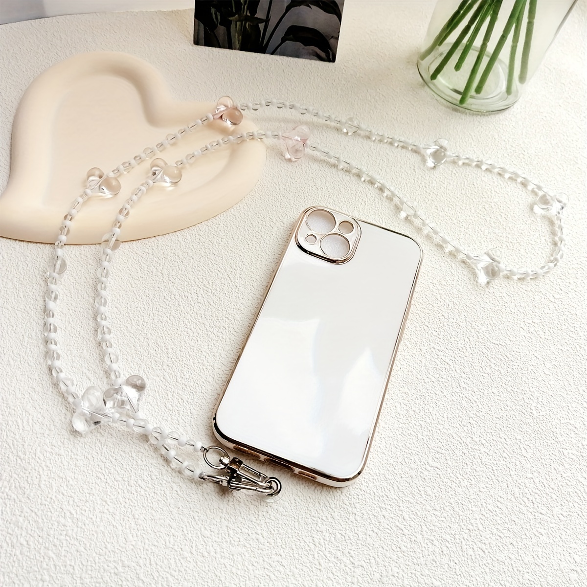 Crystal Heart Chain iPhone Case