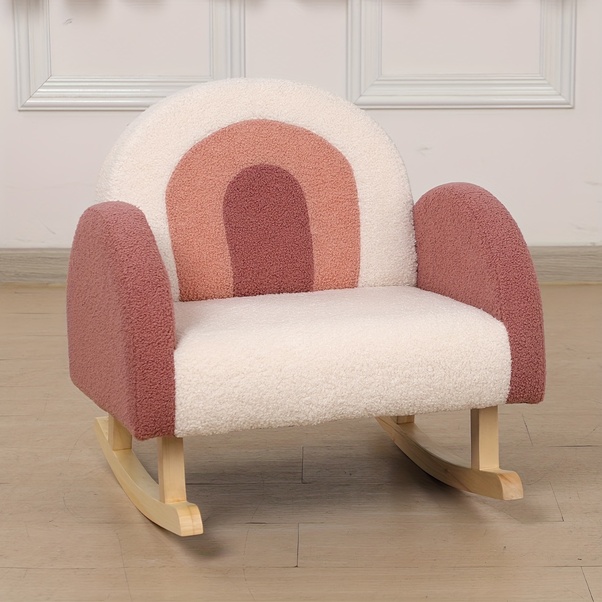 1pc Rocking Chair Sofa, Home Backrest Small Chair, Creative Cute Rocking Chair