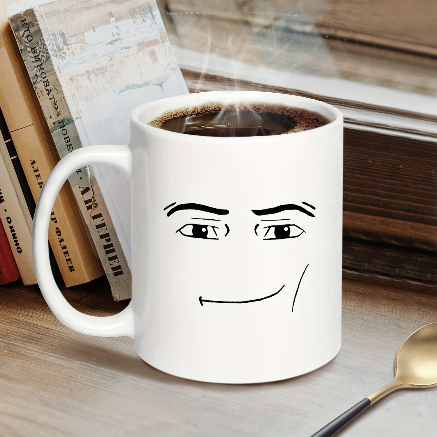 Roblox Woman Face Mug 11oz Double Sided Ceramic Mug Gamer 