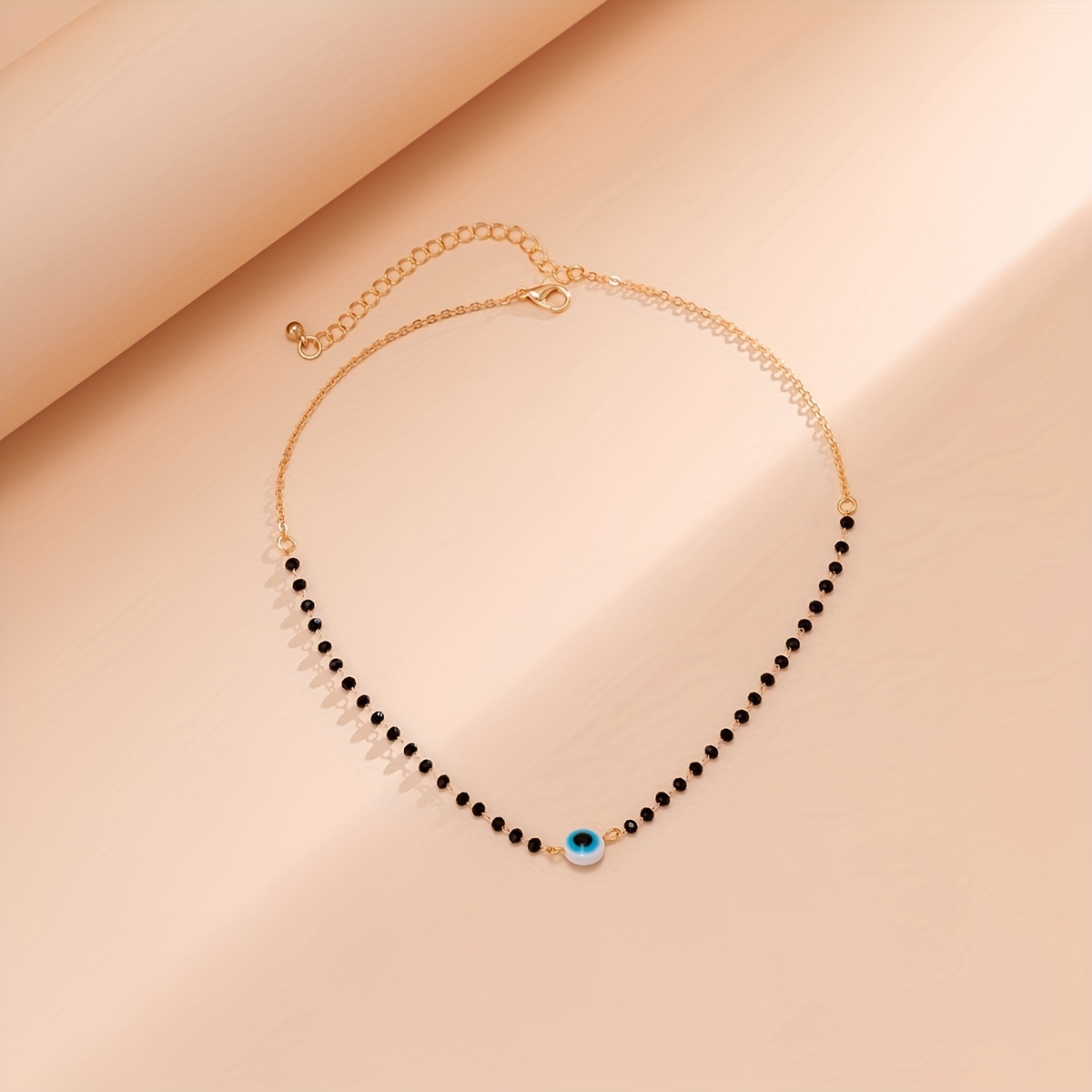Stylish Beaded Evil Eye Necklace