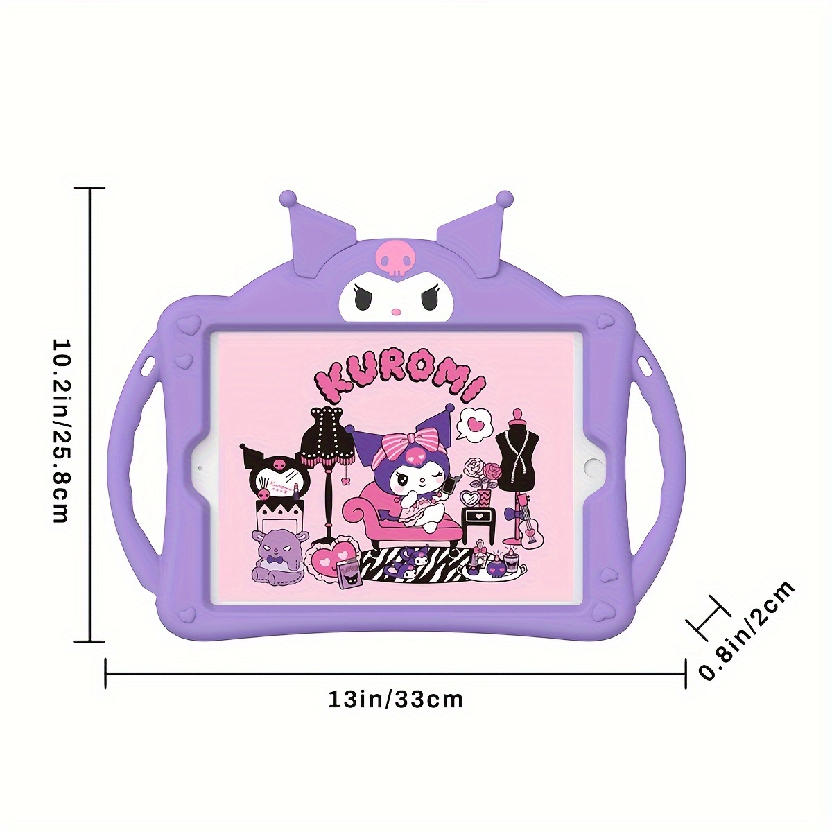 Miniso Kuromi Protective Shell Ipad10 Cover Sanrio Kawaii Case Funda  Trifold Cartoon Hellokittys Cover Ipad Pro Air5 4 Case 