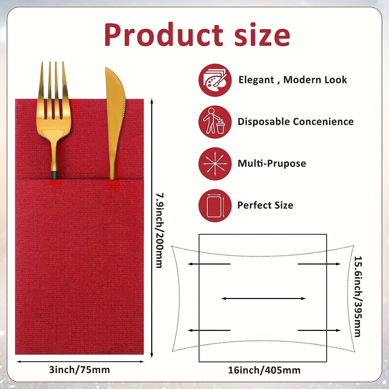 Linen Feel Paper Napkins Prefolded Cloth Napkins Absorbent - Temu