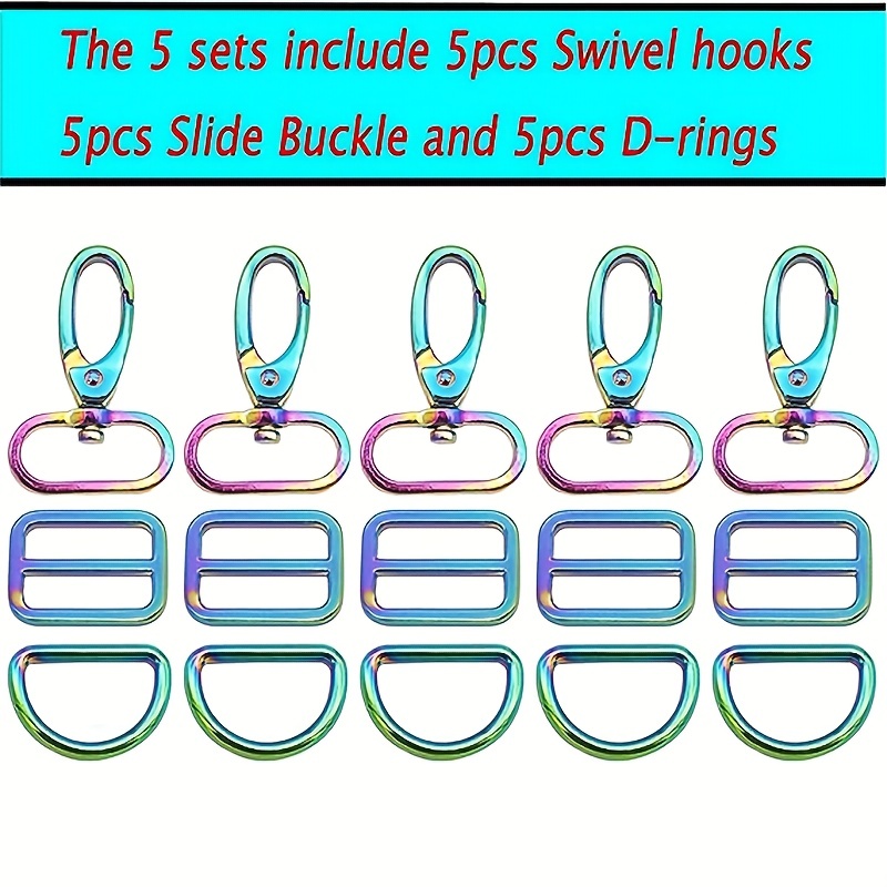 Swivel Hook Claw Clasp Slide Strap Buckle D Ring Adjuster - Temu