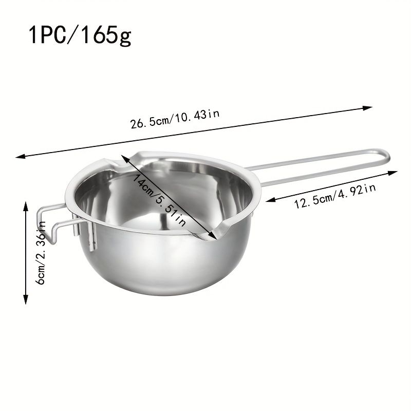  Stainless Steel Double Boiler Pot for Melting Chocolate, Candy  and Candle Making,Chocolate Melting Pot,Boiler Pot Melting Bowl,Double  Boilers for Stove Top(Gold): Home & Kitchen