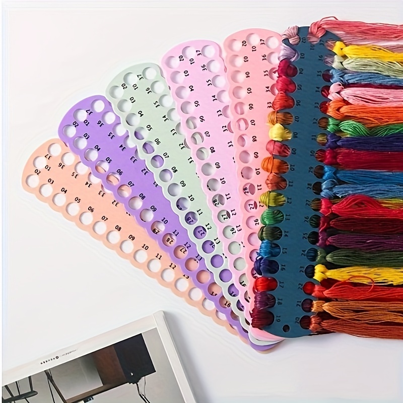 1pc Embroidery Thread Organizer With 30 Positions, Embroidery Floss  Organizer, Plastic Foam Cross Stitch Embroidery Thread Organizer Kit,  Sewing Tool