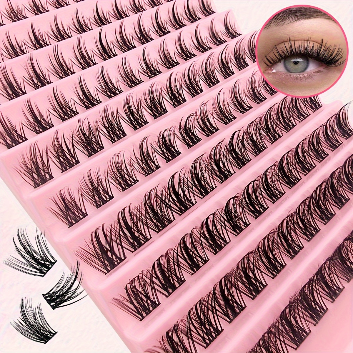 

120 Pcs Lash Clusters 8-16mm Diy Eyelash Extensions Cute Lash Clusters Volume Individual Lashes Eyelash Clusters Extensions Wispy Lashes Cluster Diy At Home