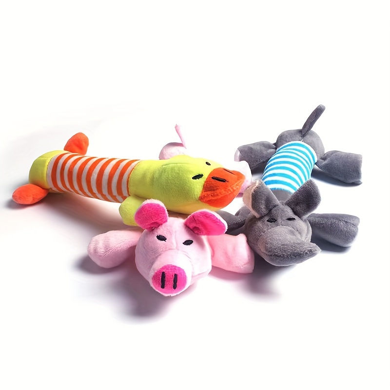 SUPRPET Cute Dog Toys for Small Dogs Fleece Chew Dog Squeaky Toy