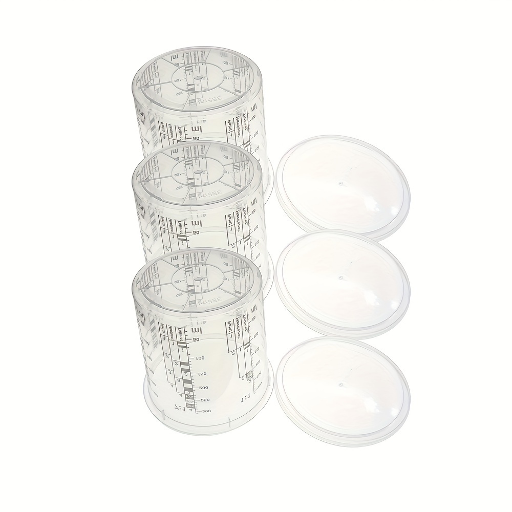 Plastic Measuring Cups Disposable Mixing Cups Wooden Mixing - Temu