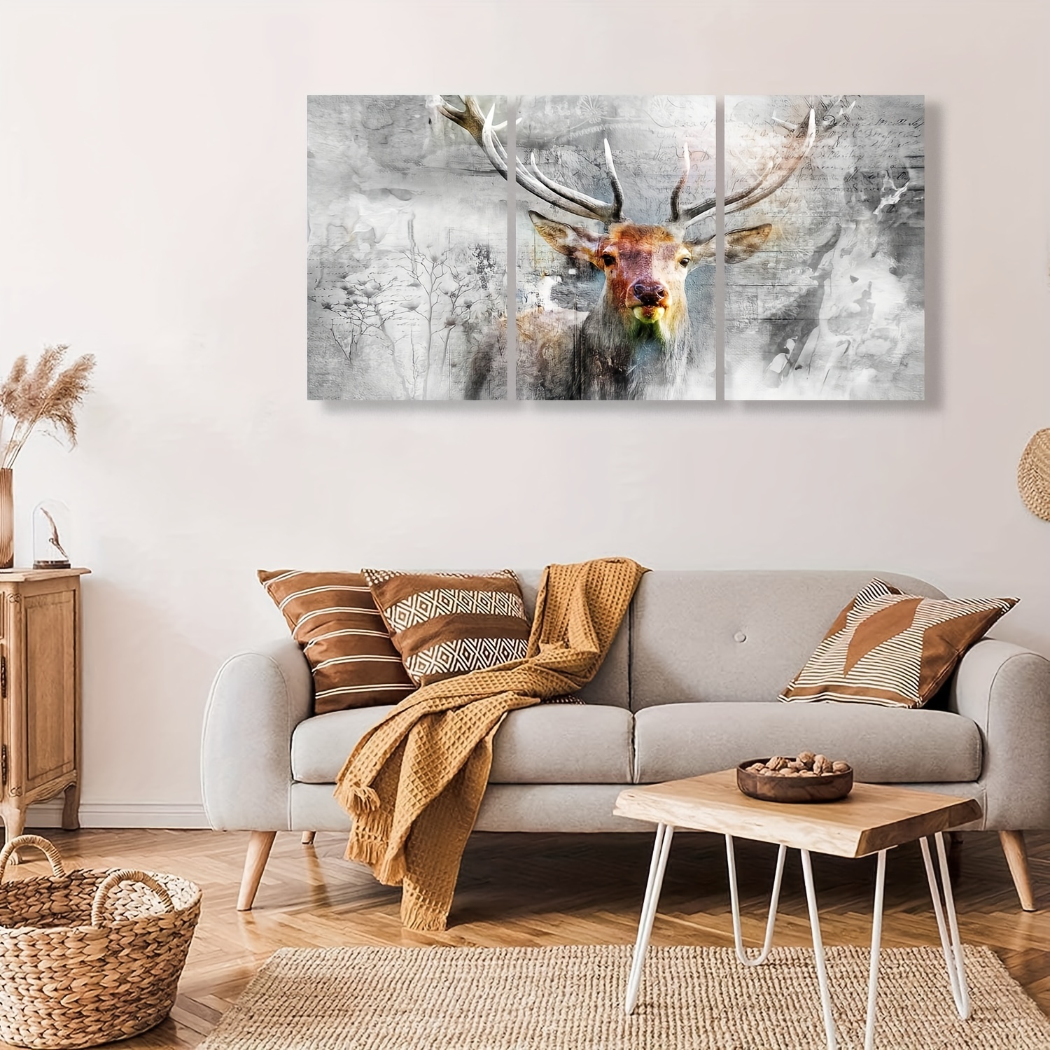 Cabin Deer Wall Decor, Hunting Wildlife Canvas Wall Art Rustic Pictures, Country  Paintings Artwork For Bedroom Living Room Farmhouse Decor, No Frame Temu  Australia