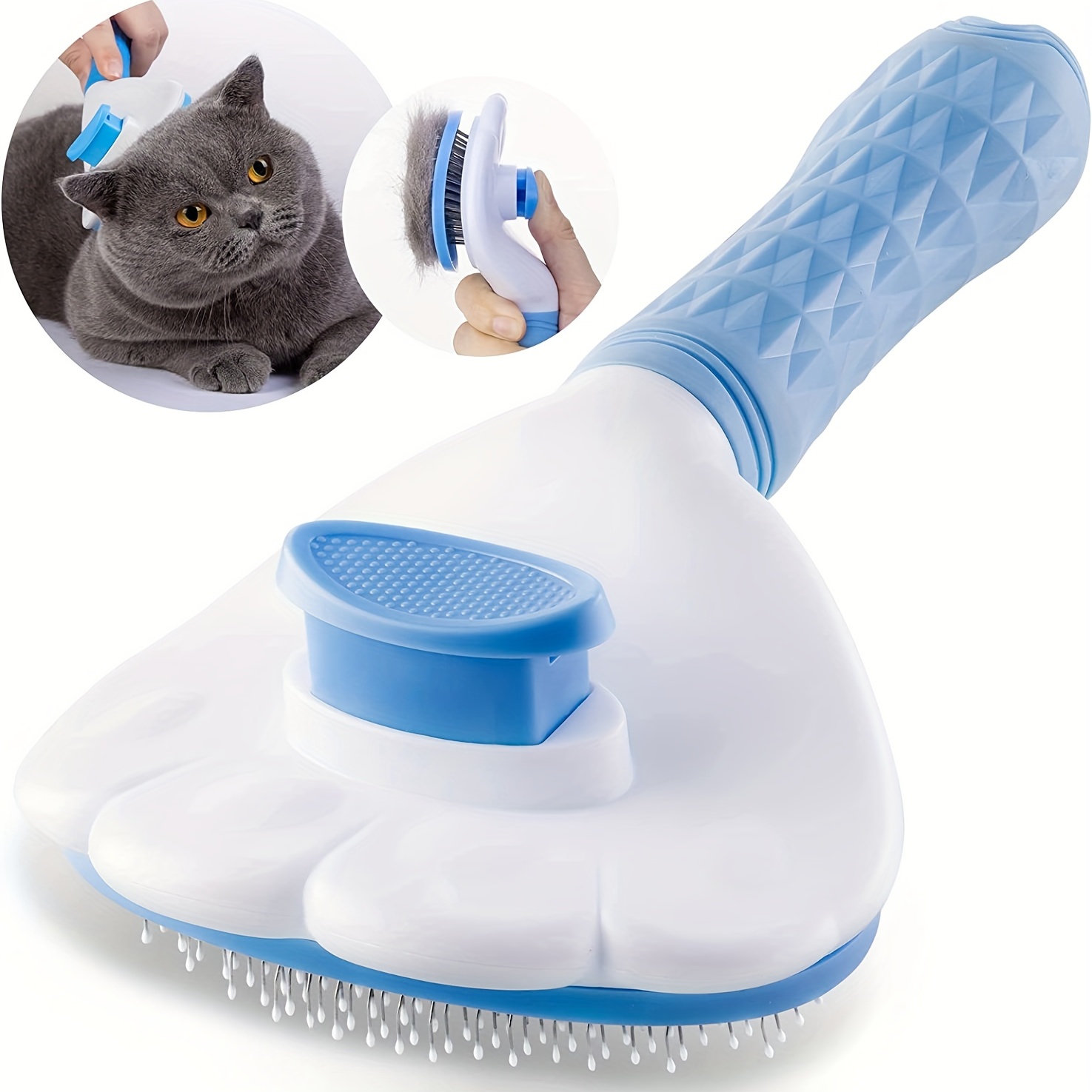 Steamy Cat Brush, Upgraded 4 in 1 Multifunctional Cat Steamer Brush, Self  Cleaning Steam Cat Brush for Massage, Steam Pet Brush for Removing Tangled